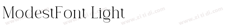 ModestFont Light字体转换